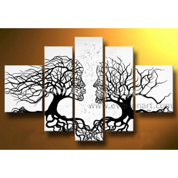 Абстрактные люди Face Tree масляной живописи (LA5-051)